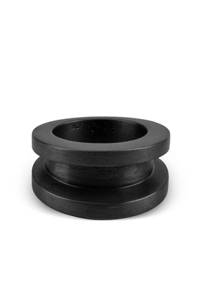 Parts of Four sterling silver Chasm v2 ring - Black