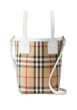 Burberry mini London Vintage-check tote - Neutrals