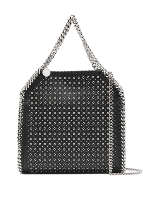 Stella McCartney Falabella eyelet-embellished chain tote bag - Black