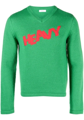 ERL knit v-neck sweater - Green