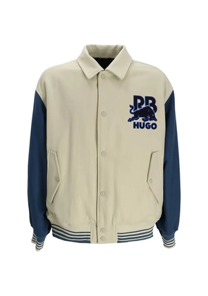 HUGO x Red Bull drop-shoulder bomber jacket - Neutrals