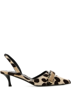 Givenchy 45mm Voyou slingback pumps - Neutrals