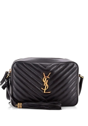 Saint Laurent Pre-Owned Lou Camera Bag Matelasse Chevron Leather Small crossbody bag - Black