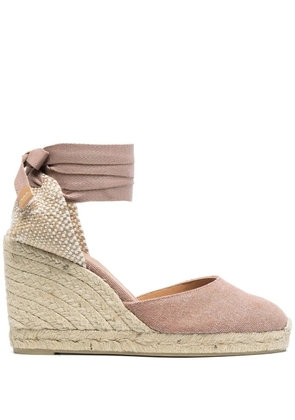 Castañer Carina 90mm wedge espadrilles - Pink