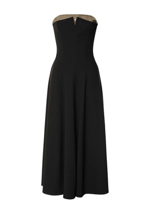 Alberta Ferretti strapless flared dress - Black