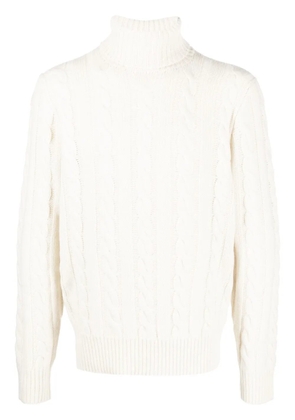 Polo Ralph Lauren roll-neck cable-knit jumper - Neutrals