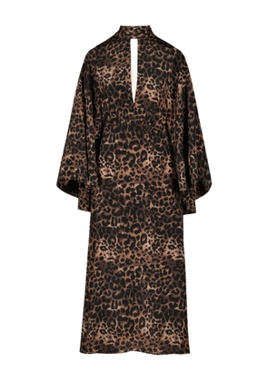 Johanna Ortiz Post Treasured open-back midi dress - Brown