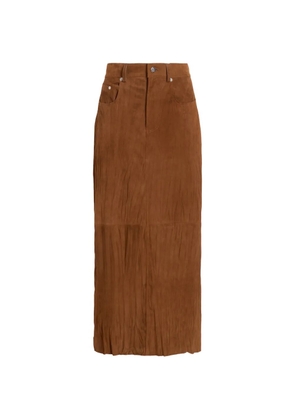 Proenza Schouler White Label Nayah textured skirt - Brown