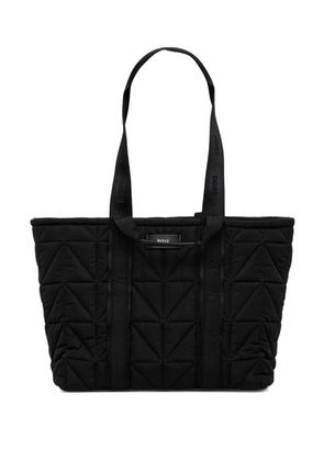 BOSS quilted logo-detail tote bag - Black