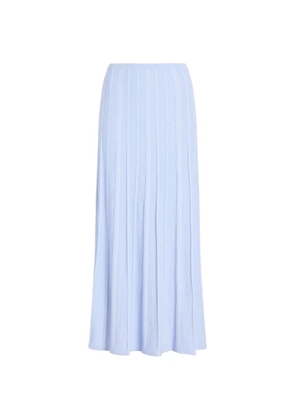 Proenza Schouler White Label Morena textured knit maxi skirt - Blue