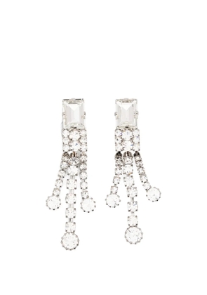 Alessandra Rich crystal embellished earrings - Silver