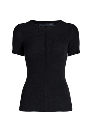 Proenza Schouler Sky ribbed T-shirt - Black