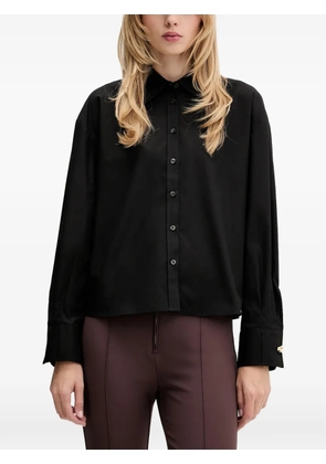 HUGO button-cuff shirt - Black