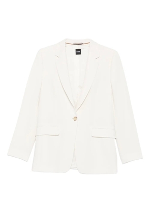 BOSS single-breasted blazer - White