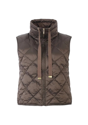 'S Max Mara Tregic quilted funnel neck gilet - Brown