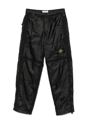Stone Island panelled zip-detail trousers - Black