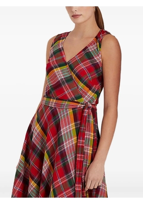 Lauren Ralph Lauren plaid belted dress - Pink