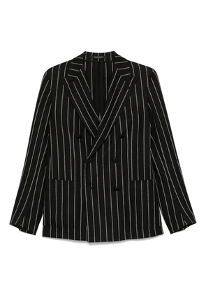 Tagliatore striped blazer - Black