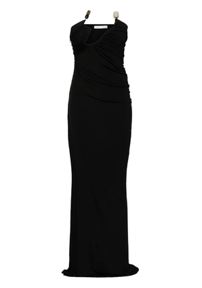 Christopher Esber Odessa arced strapless gown dress - Black