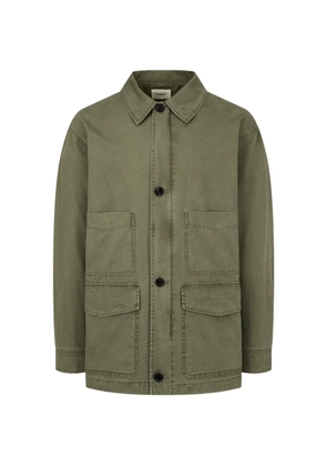 TOMBOY button-up washed-effect jacket - Green