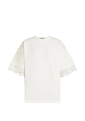 Alberta Ferretti sleeve-detail T-shirt - White