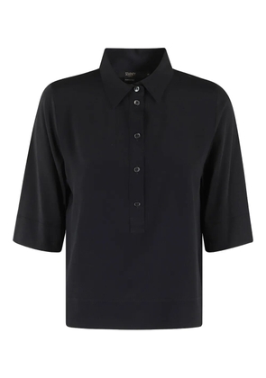 Seventy cotton polo top - Black