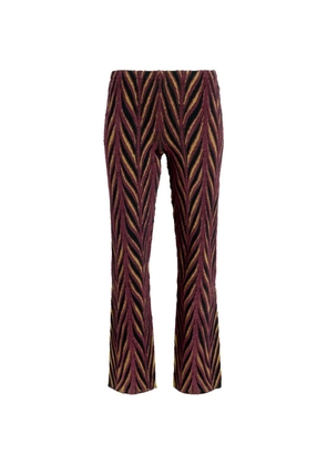 Proenza Schouler Amelia marble jacquard trousers - Red
