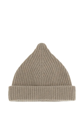 Loro Piana Jupiter ribbed cashmere beanie hat - Neutrals