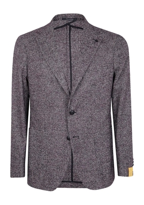 Tagliatore textured wool blazer - Black