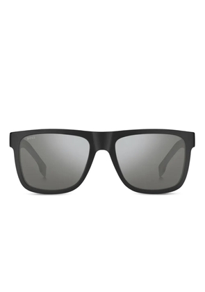 Hugo Boss Br matt rectangle sunglasses - Black