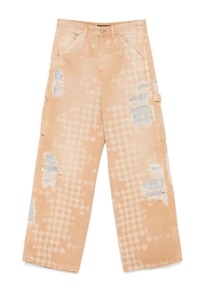 AMIRI distressed straight-leg jeans - Neutrals