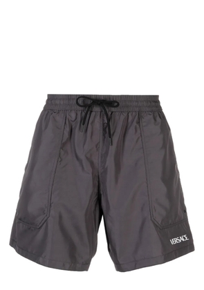 Versace reversible Barocco-print swim shorts - Grey