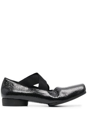 Uma Wang square toe ballerina shoes - Black