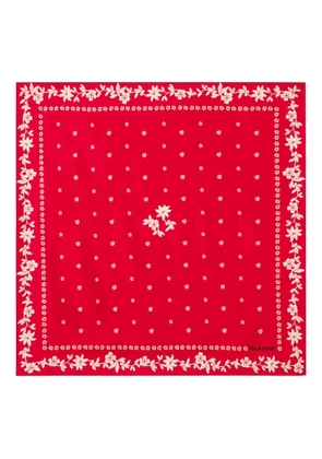 Claudie Pierlot floral silk scarf - Red