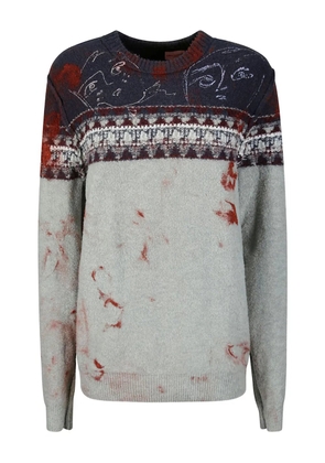 SIMON CRACKER intarsia-knit jumper - Black