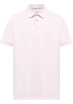 ETRO embroidered polo shirt - Pink
