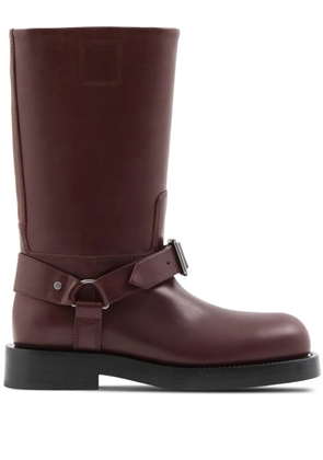 Burberry buckle-detail riding boots - Red