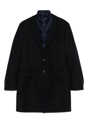 Fay single-breasted layered coat - Blue