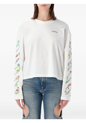Off-White floral-print long-sleeve T-shirt