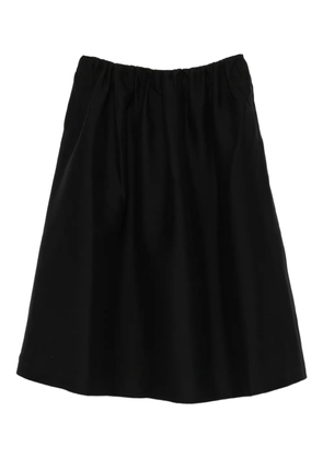 TOTEME zip-fastening midi skirt - Black