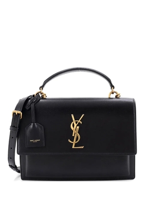 Saint Laurent Pre-Owned Sunset Top Handle Leather Medium shoulder bag - Black
