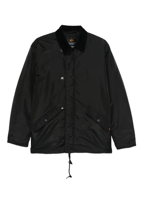 Alpha Industries ECW 1978 corduroy-collar impermeable jacket - Black