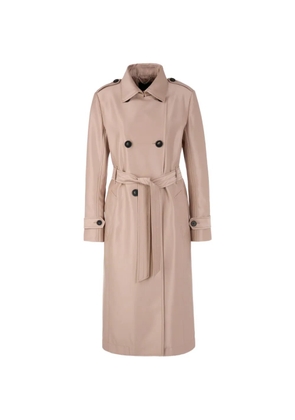 MARCCAIN double-breasted belted trench coat - Neutrals