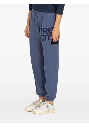 FreeCity logo-print track pants - Blue