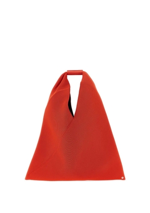 MM6 Maison Margiela Japanese pleated origami triangle tote bag - Red