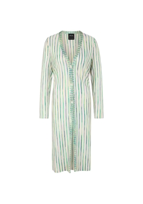 MARCCAIN striped buttoned cardigan - Green