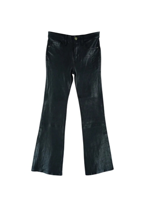 FRAME flared leather trousers - Black