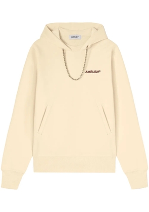 AMBUSH ball chain-detail hoodie - Neutrals