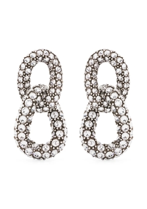 ISABEL MARANT Funky Ring crystal-embellished earrings - Silver
