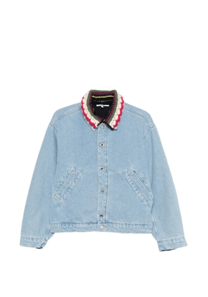 Stine Goya contrasting-collar denim jacket - Blue